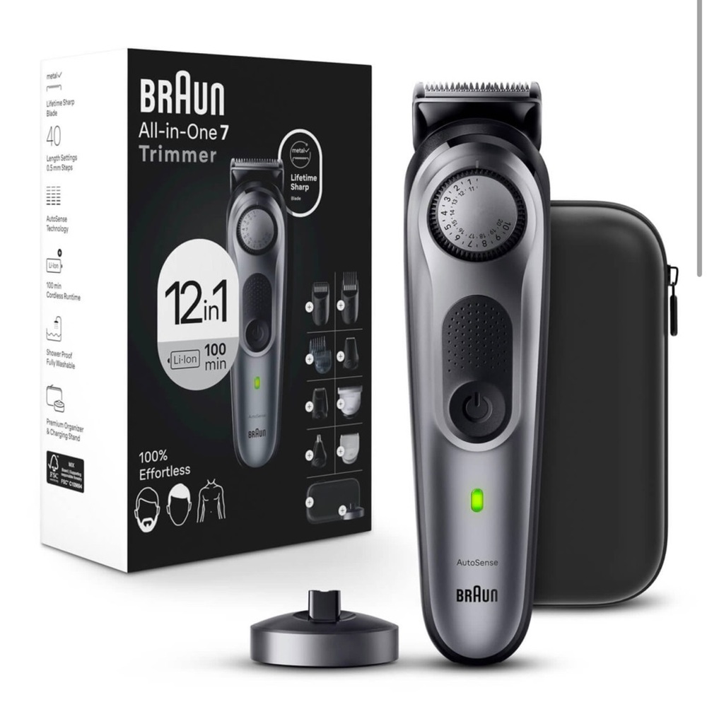 BrAun All-in-One Series 7 Trimmer, 12-in-1 Kit, 7440